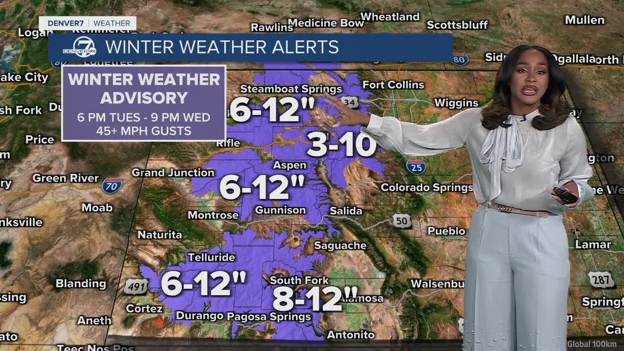 Colorado weather: snow in the mountains, rain on the plains ahead of ...