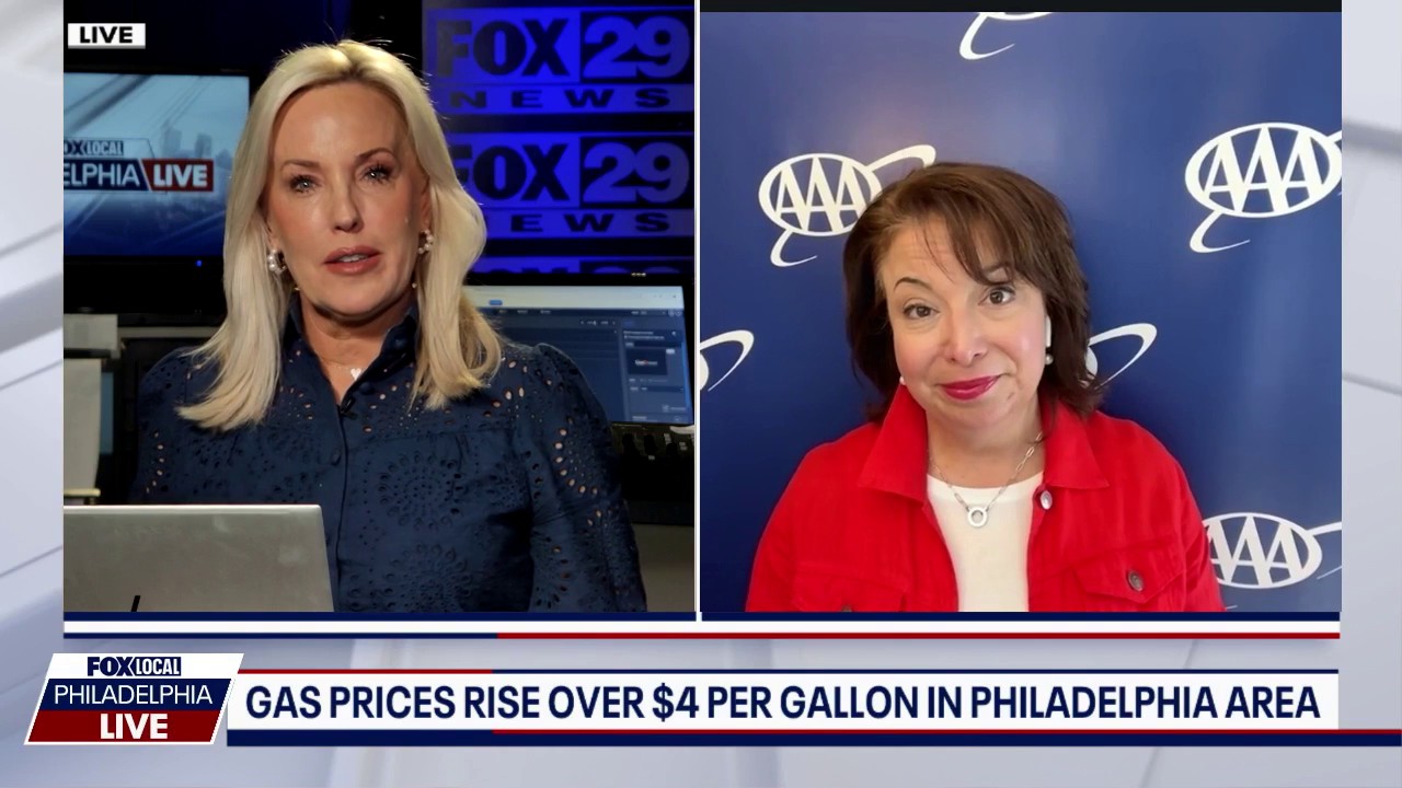 Gas prices rise over $4 per gallon in Philadelphia area