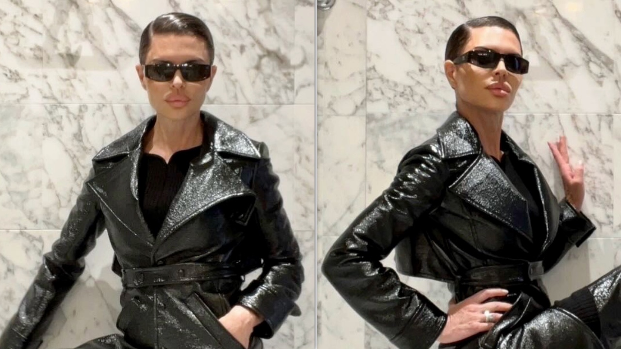 The Traitors alum Lisa Rinna serves high-fashion edge in glossy black ...