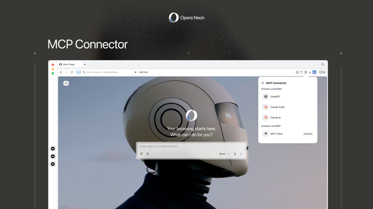 Opera now has an MCP server that lets Claude and ChatGPT control your ...