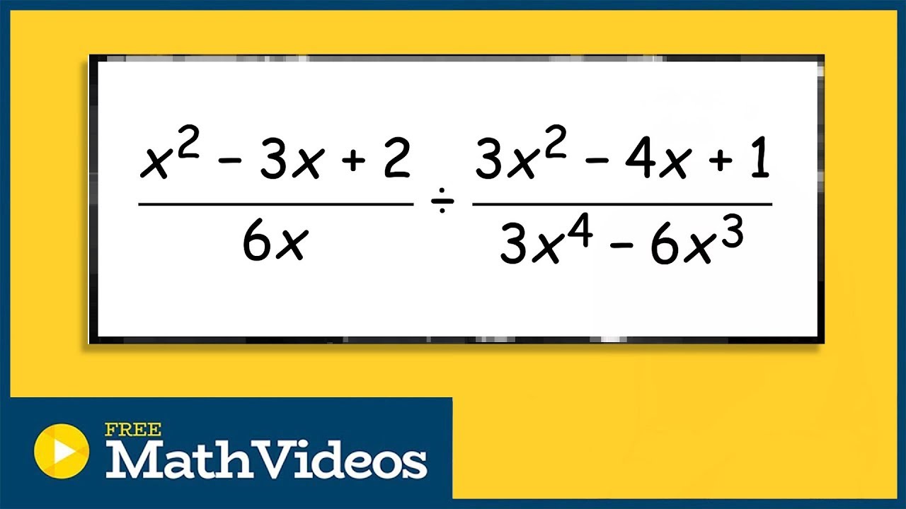 Dividing rational expressions with lots of factoring