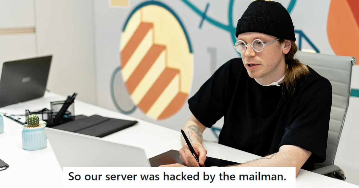 IT expert freaked out because his computer started acting weird, but ...