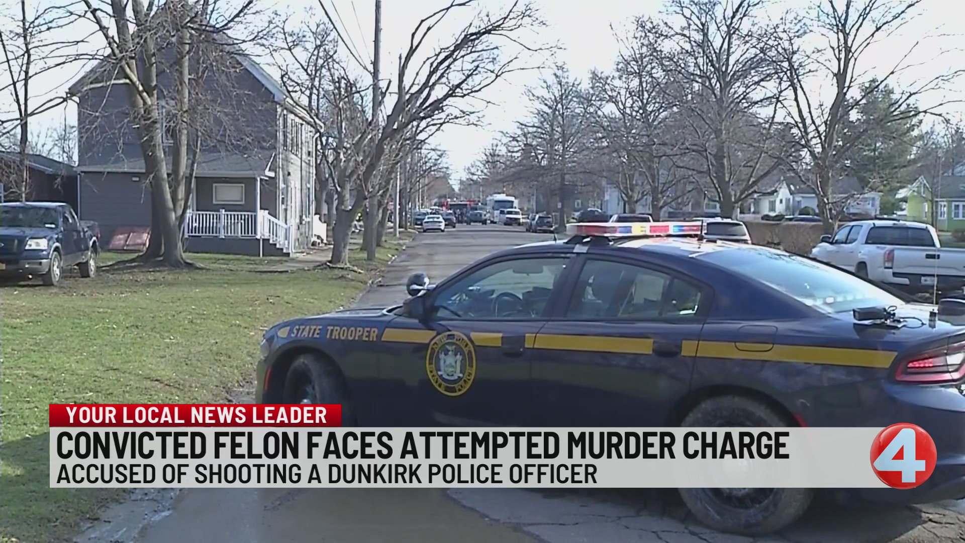 Man charged with attempted murder in shooting of Dunkirk police officer