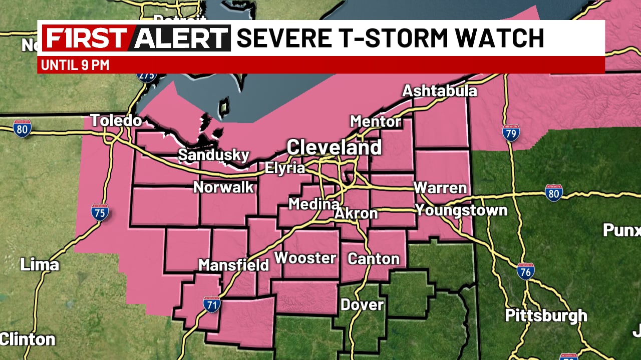 19 First Alert Day: Severe thunderstorm watch issued for most of ...