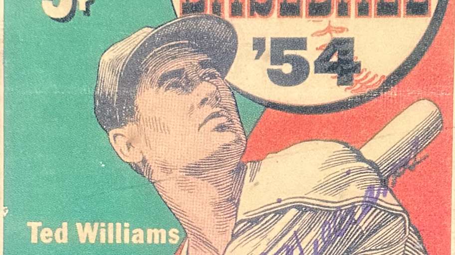 Four undervalued Ted Williams baseball cards