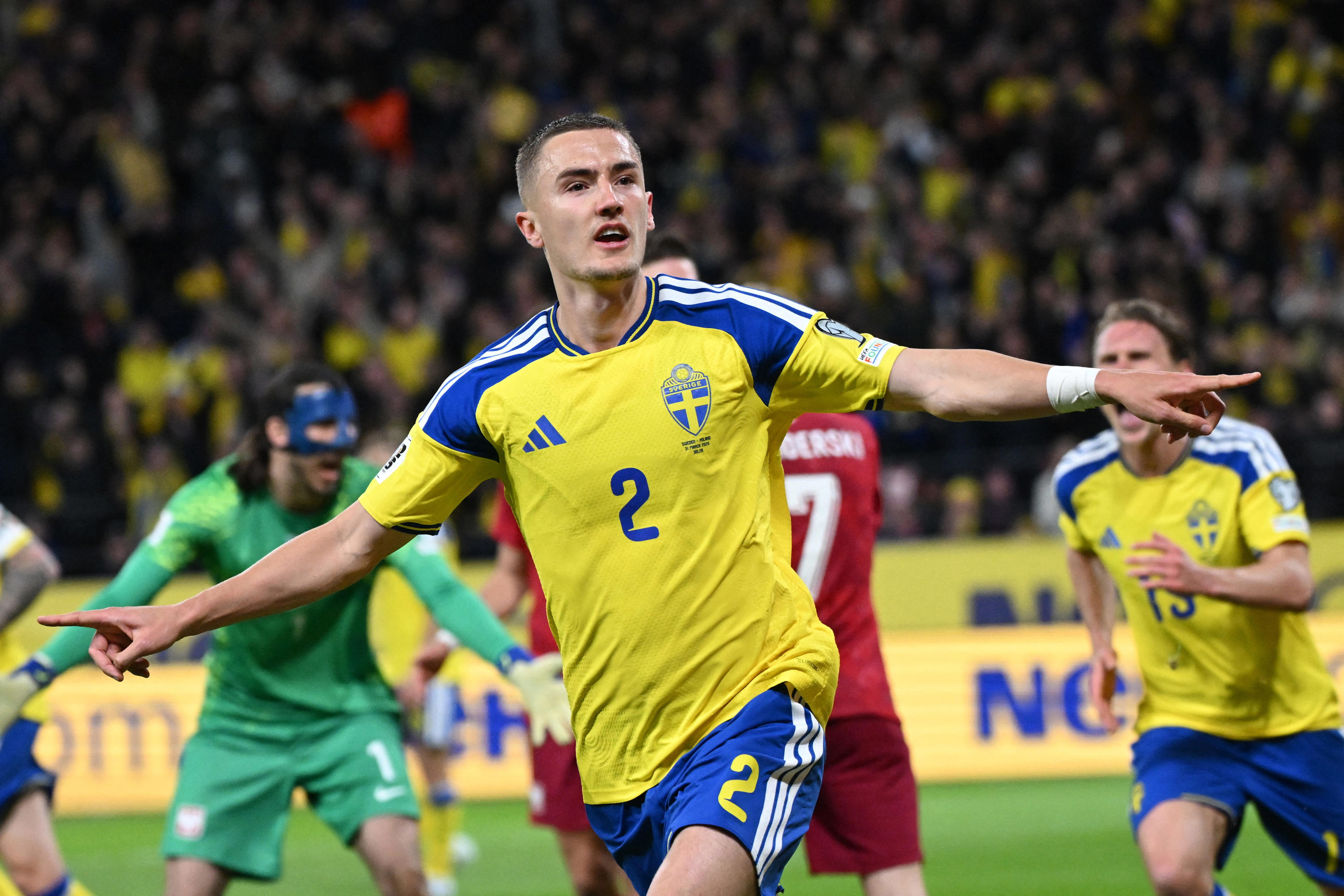 Sweden defeats Poland to clinch World Cup spot