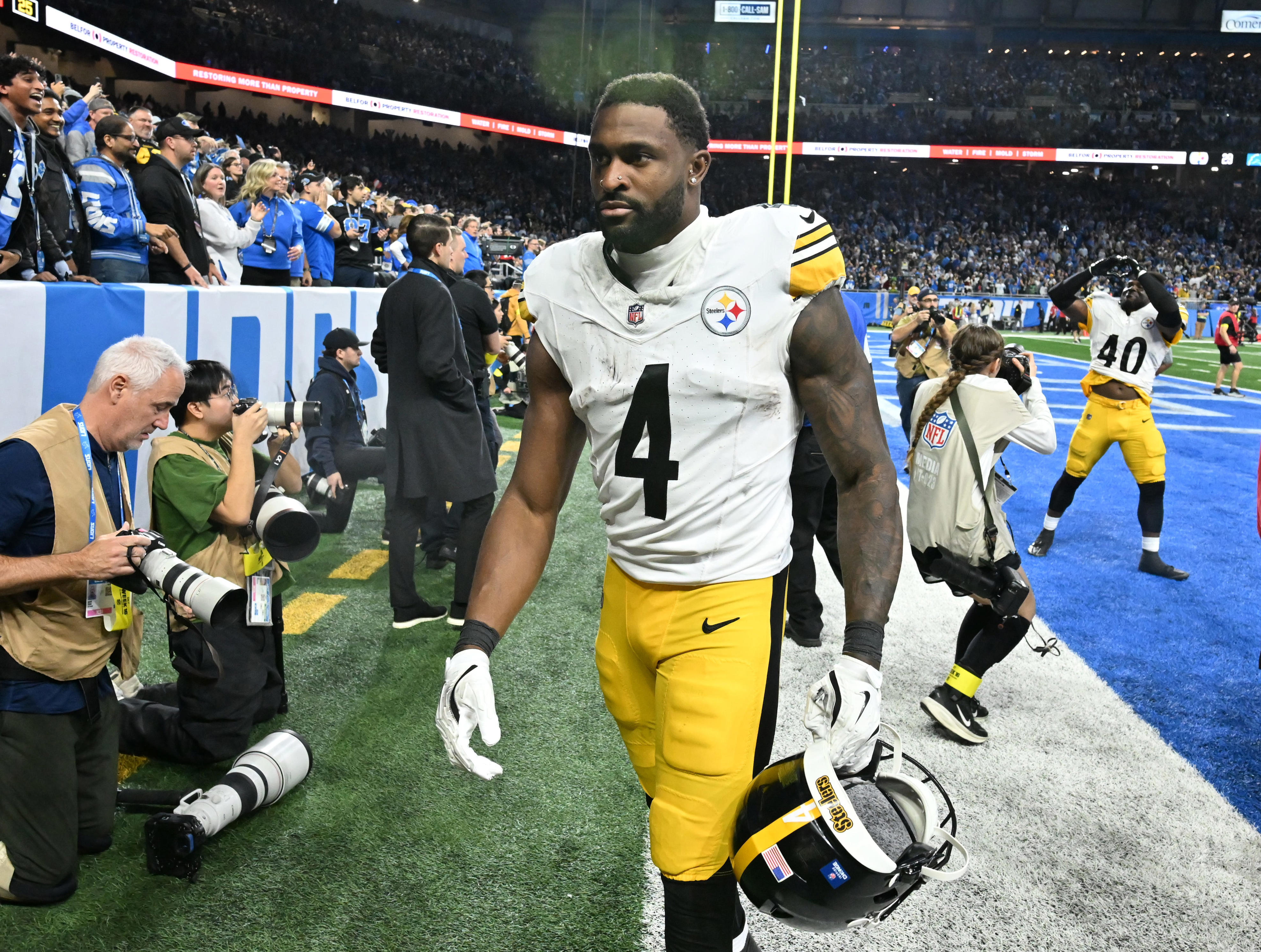 Steelers' DK Metcalf won't be charged for incident at Lions game