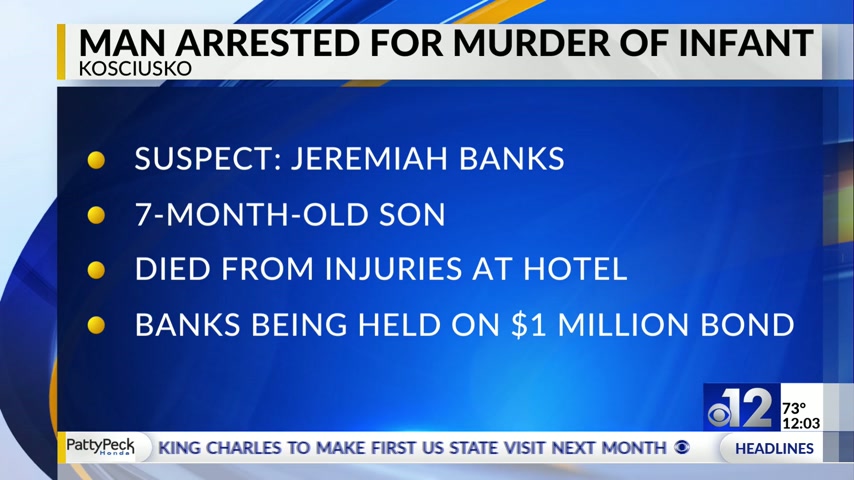 Leake County father charged with murder in infant’s death
