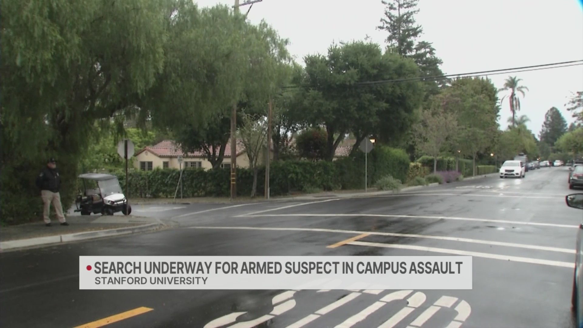 Search underway for armed suspect in Stanford sexual assault