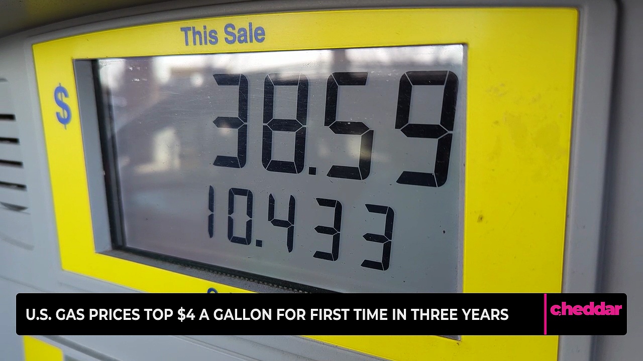 US gas prices top $4 a gallon for first time in three years