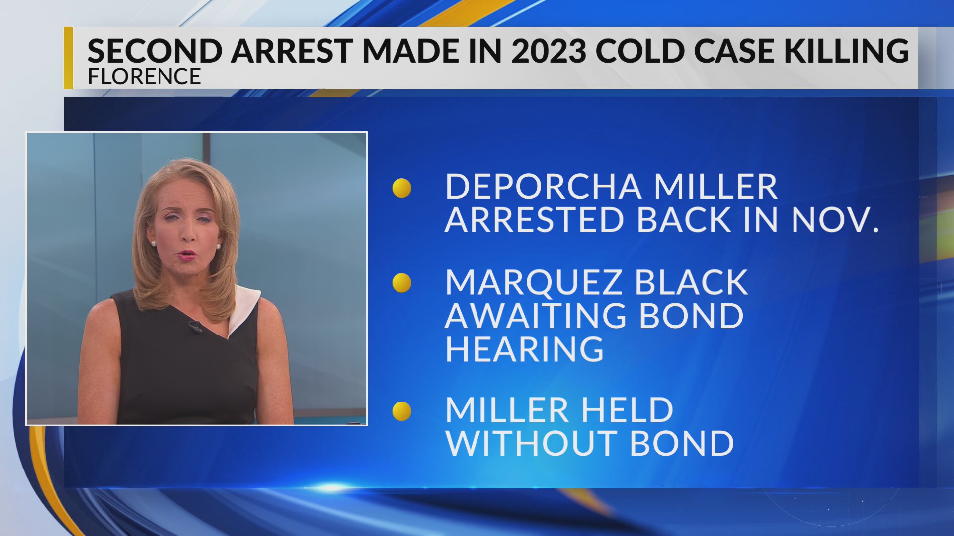 Second arrest made in 2023 Florence County cold case killing