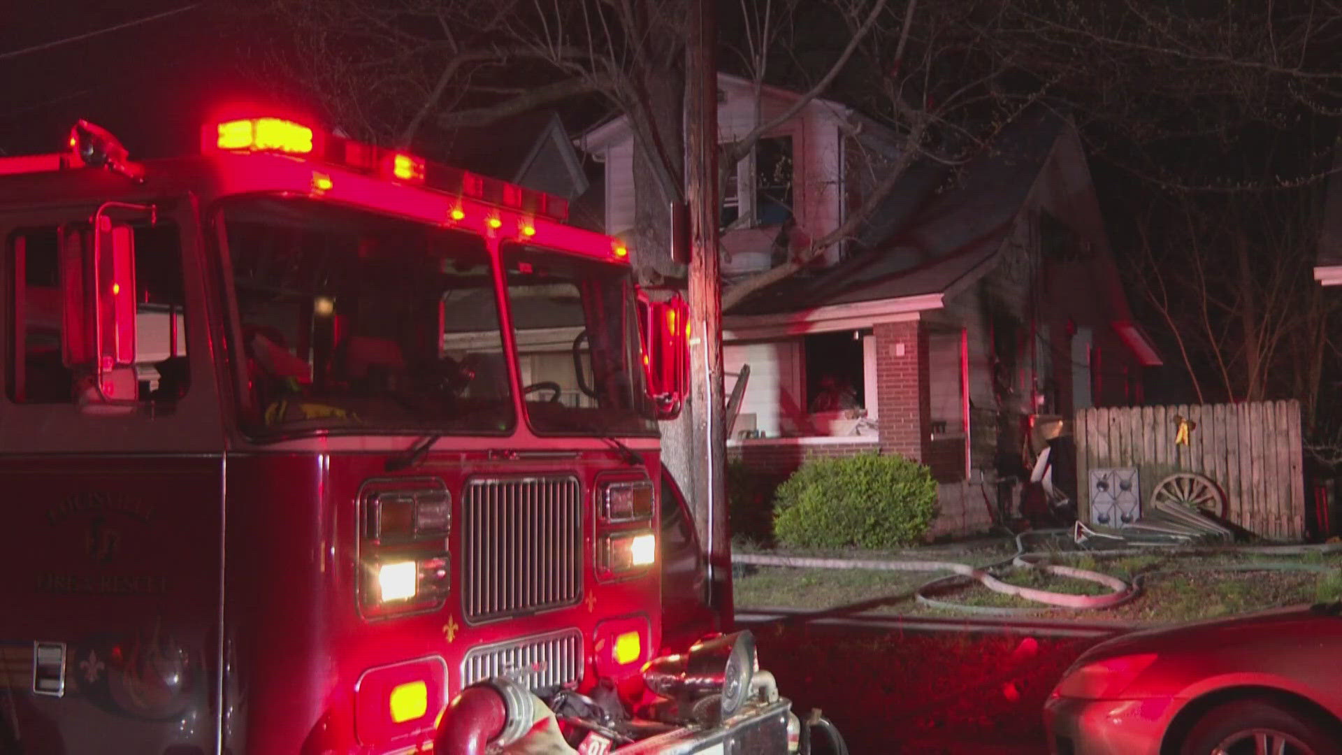 Residents jump from second floor to escape house fire
