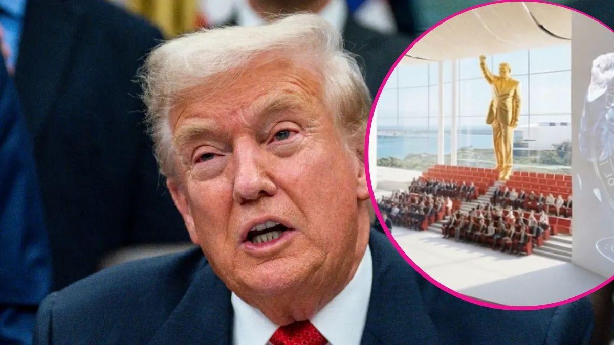 Donald Trump's new gold statue in his library reminds fans of other ...