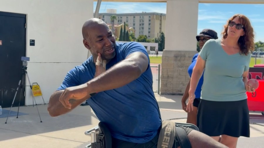 Local Army veteran trains for bid in 2028 Paralympics
