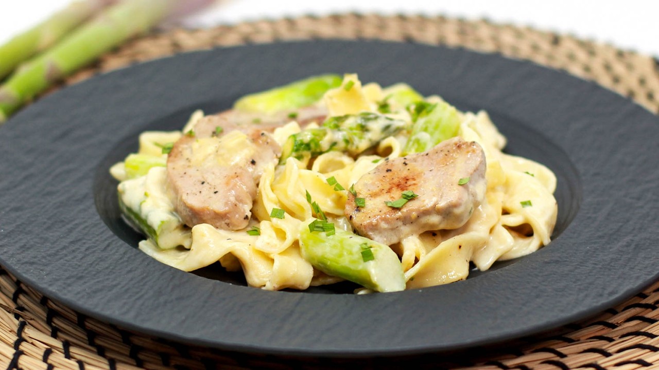 Schweinelende Mit Grnem Spargel