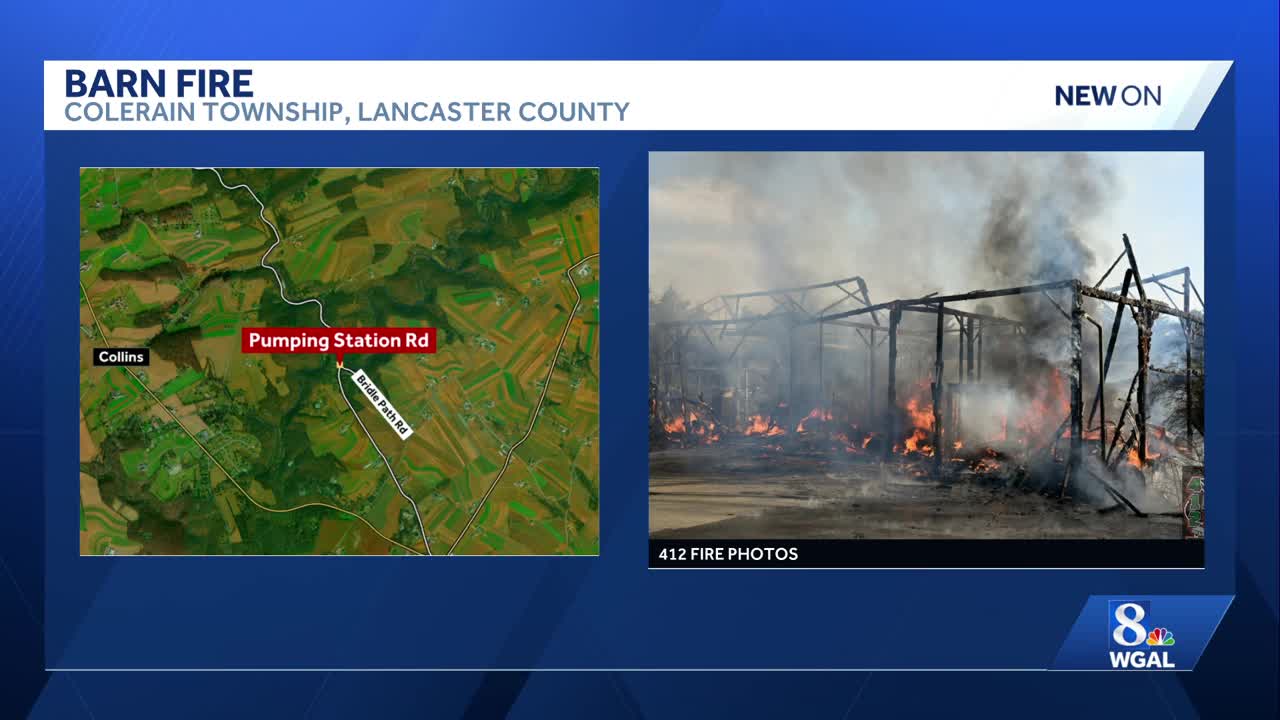 Barn destroyed in Lancaster County fire