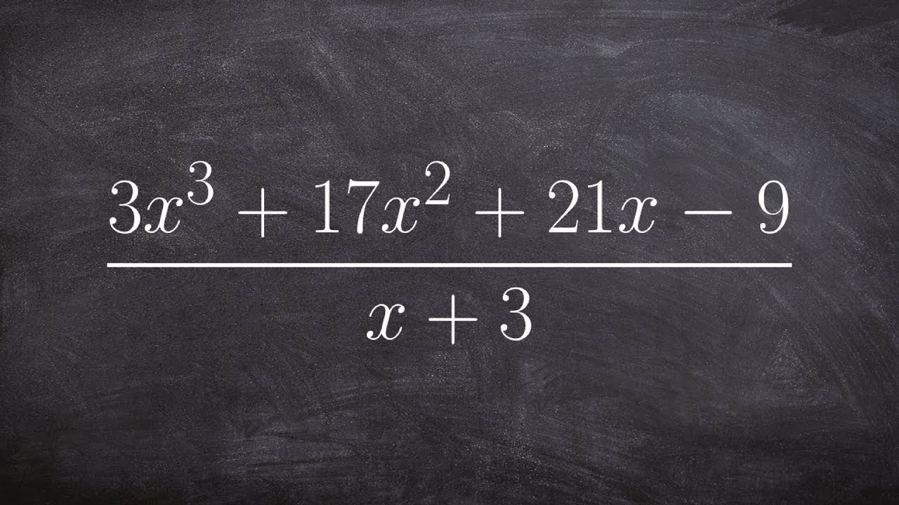 Learning how to complete synthetic division