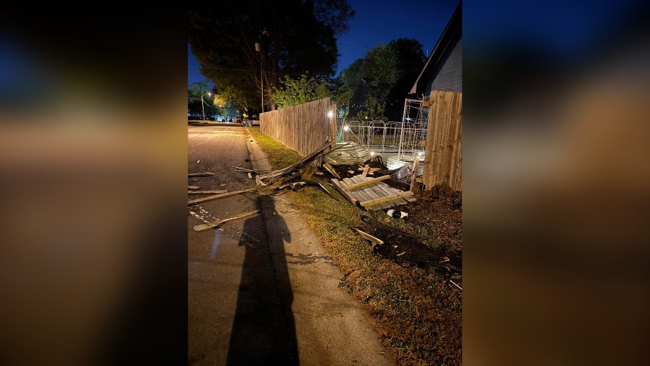 Car crashes into fence in NoDa, homeowner left with repair bill