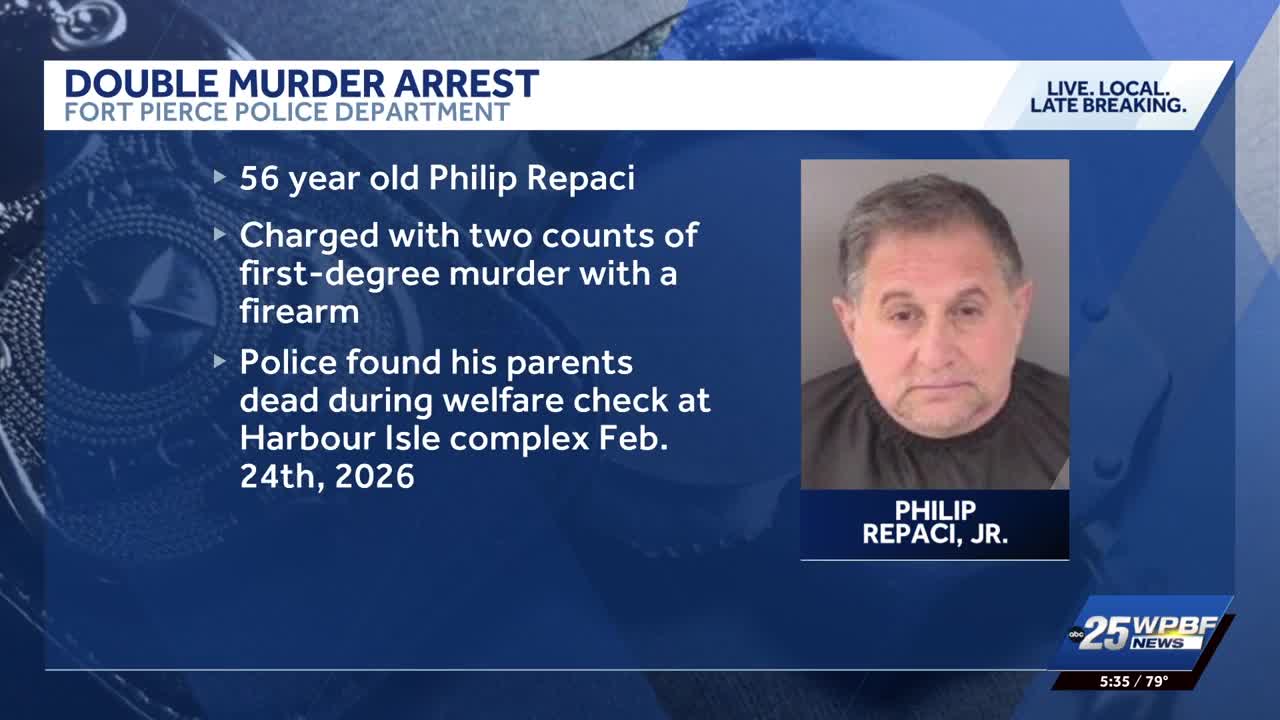 Man charged with double murder of elderly parents in Fort Pierce