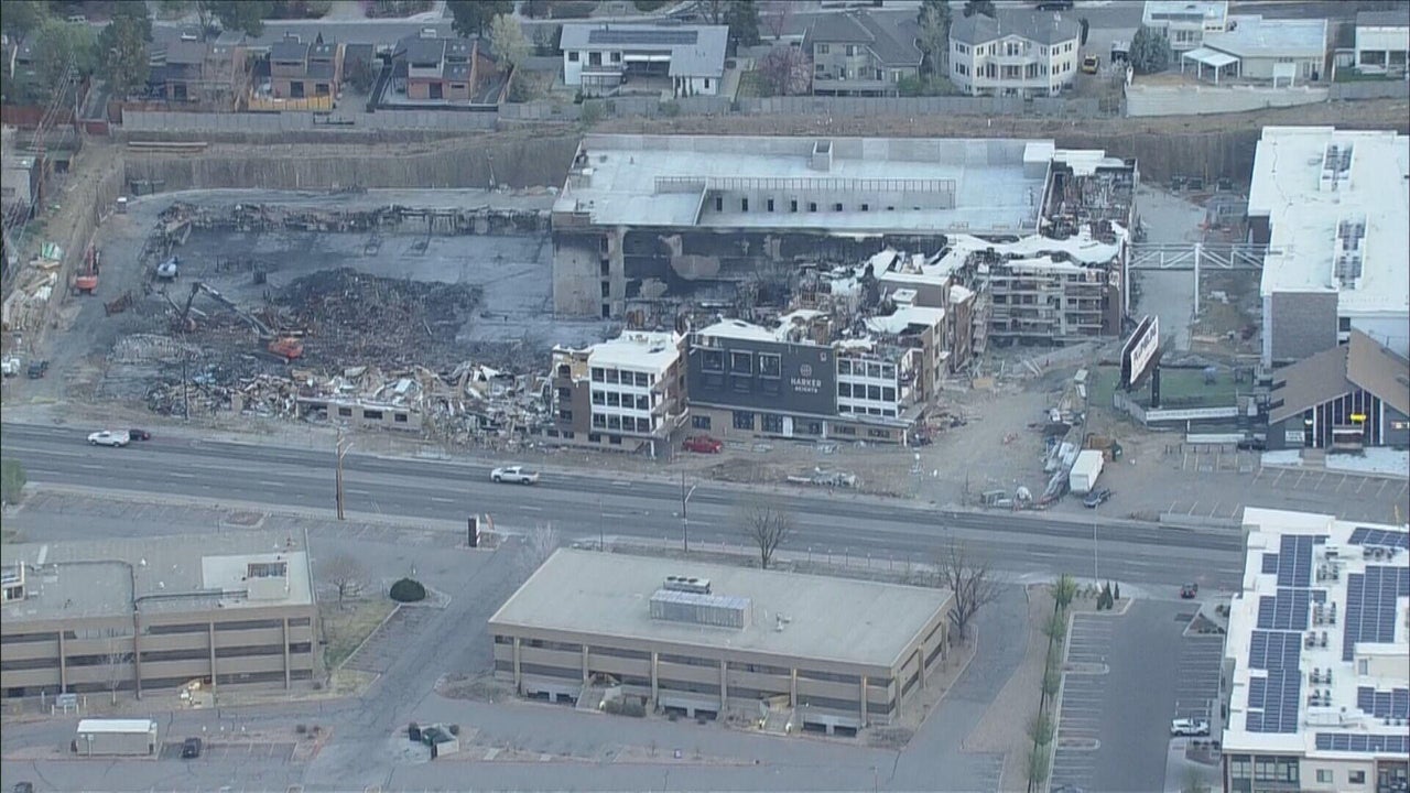 Demolition underway for Denver area apartment building destroyed in fire
