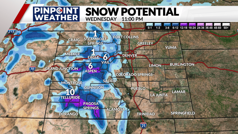 Denver weather: More showers Tuesday night through Wednesday