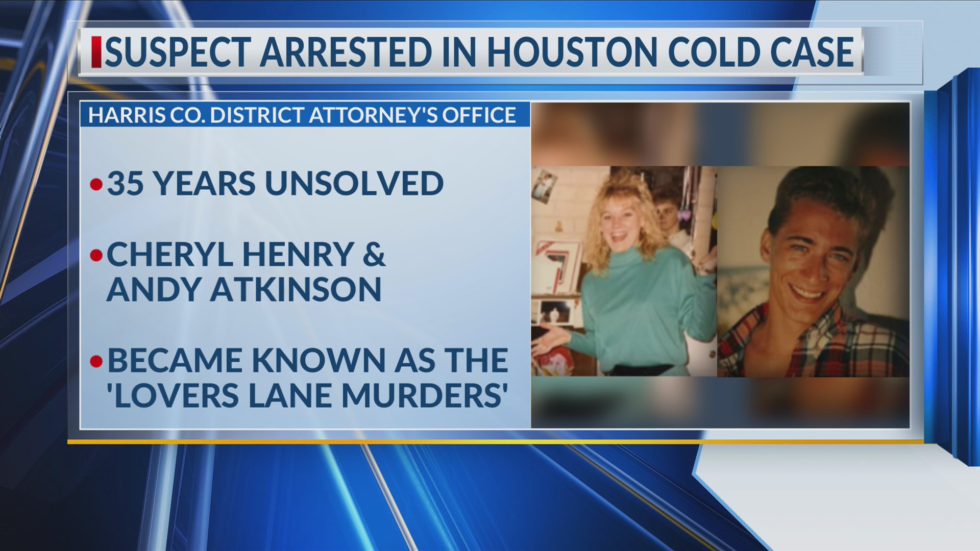 Arrest made in Houston's infamous 'Lovers Lane' cold case