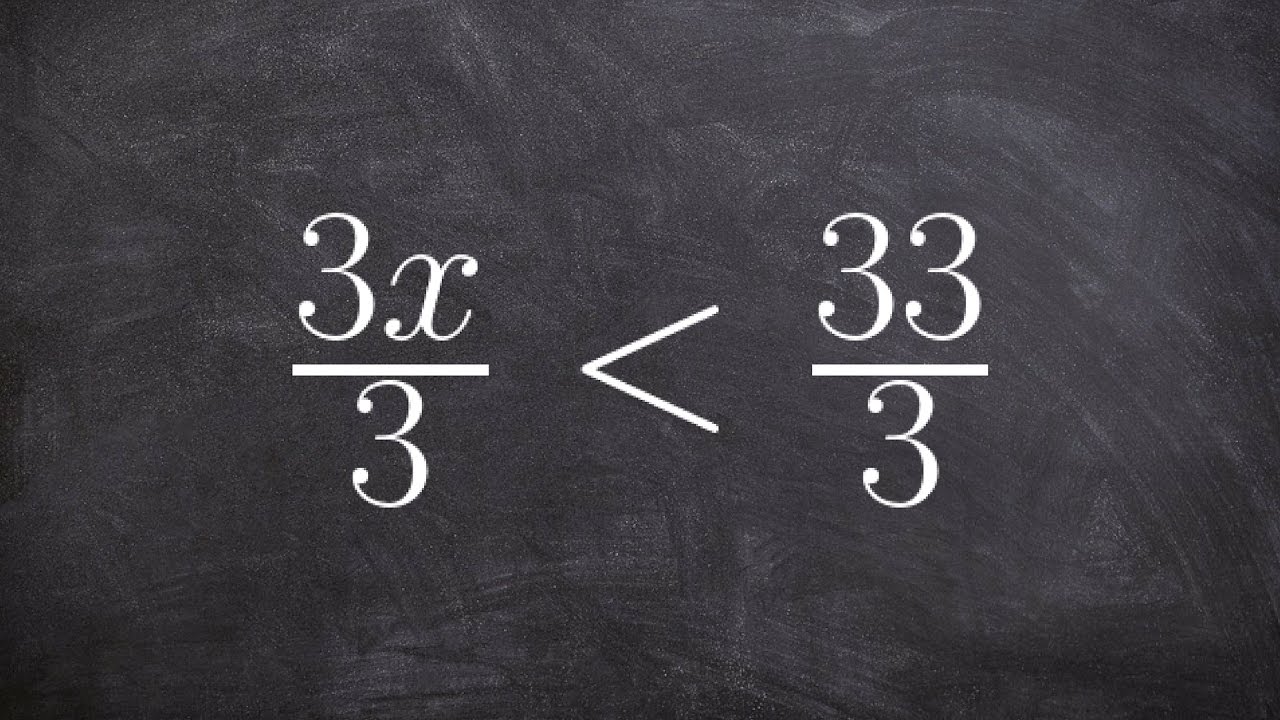 Learn to solve a basic one step inequality