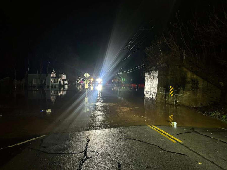 Heavy rain, flash flooding leave roads washed out across parts of ...
