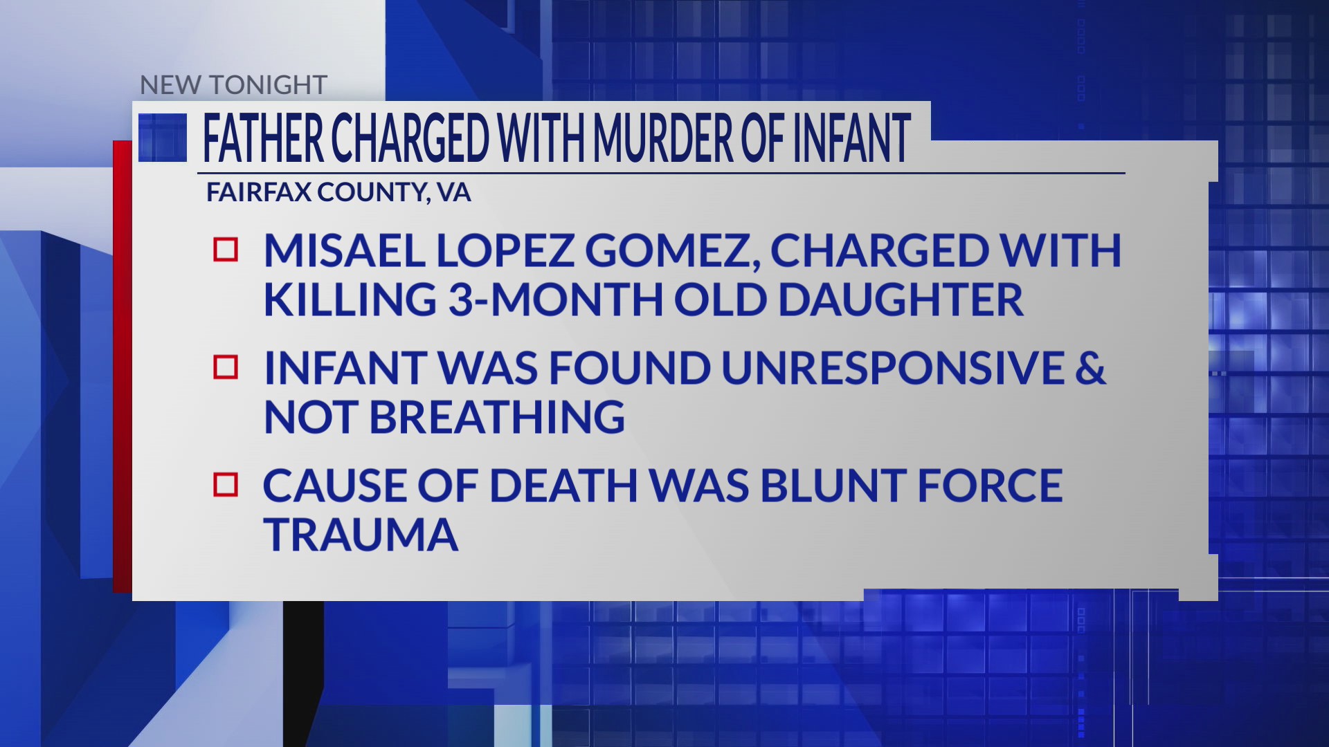 Father charged for abuse, death of his baby: Fairfax County police