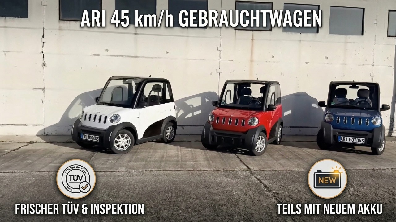 ARI 45 km/h Mopedautos: Günstig, flexibel, alltagstauglich?