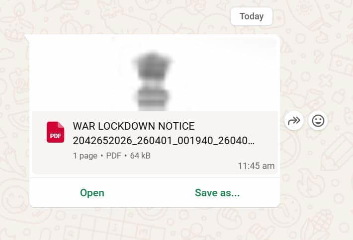 War lockdown notice in India: Viral document shocks people - truth ...