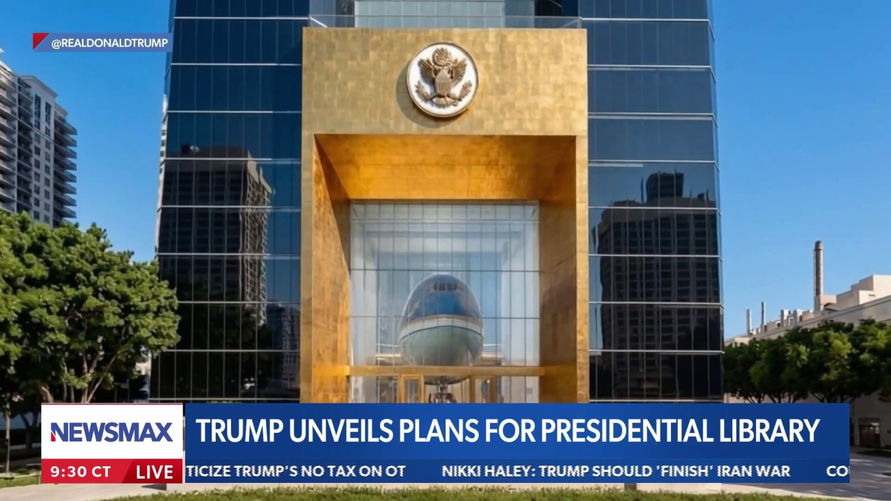 President Trump unveils plans for his presidential library