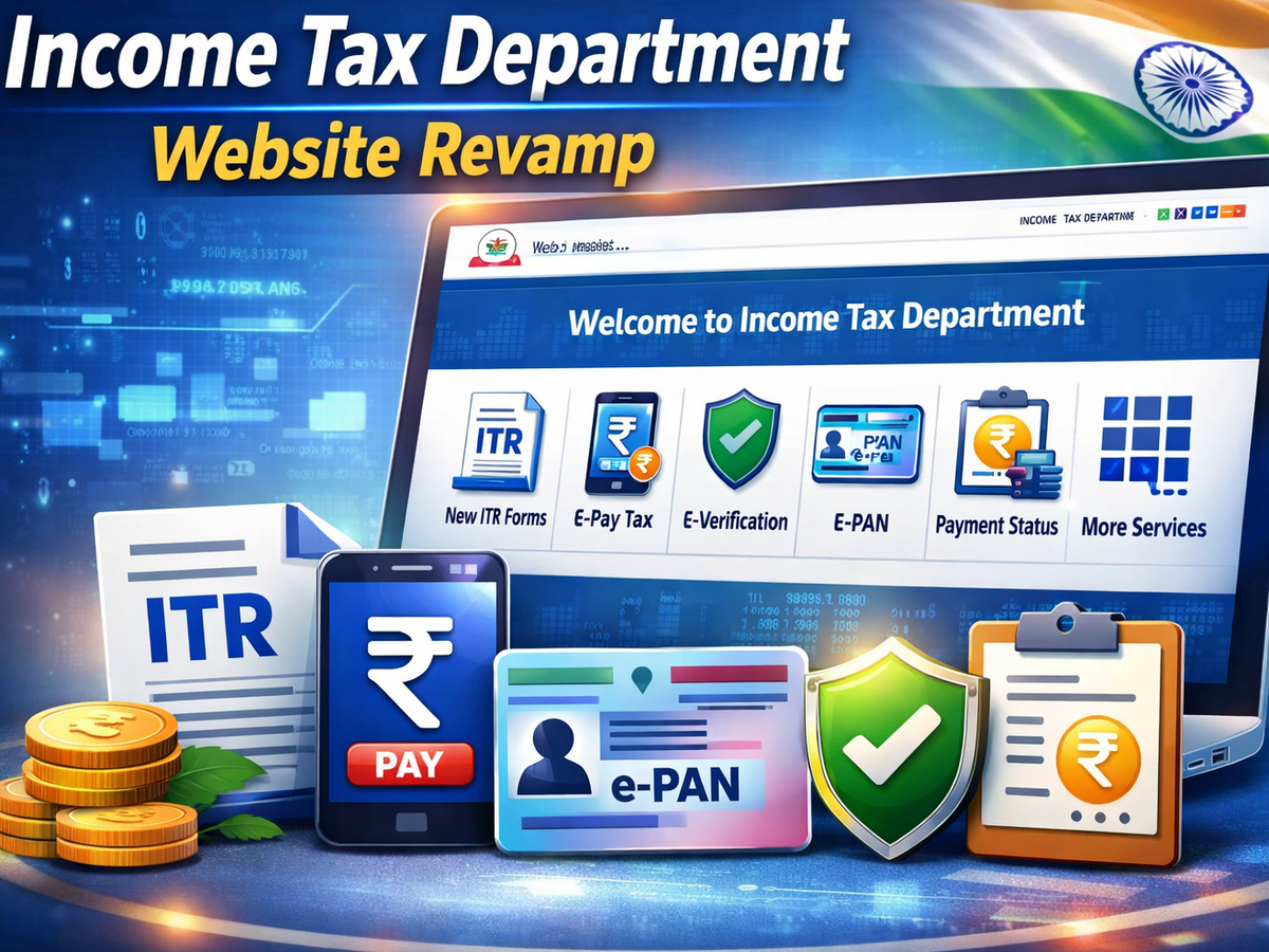 Income Tax Department website revamp: Site offers links for new ITR ...