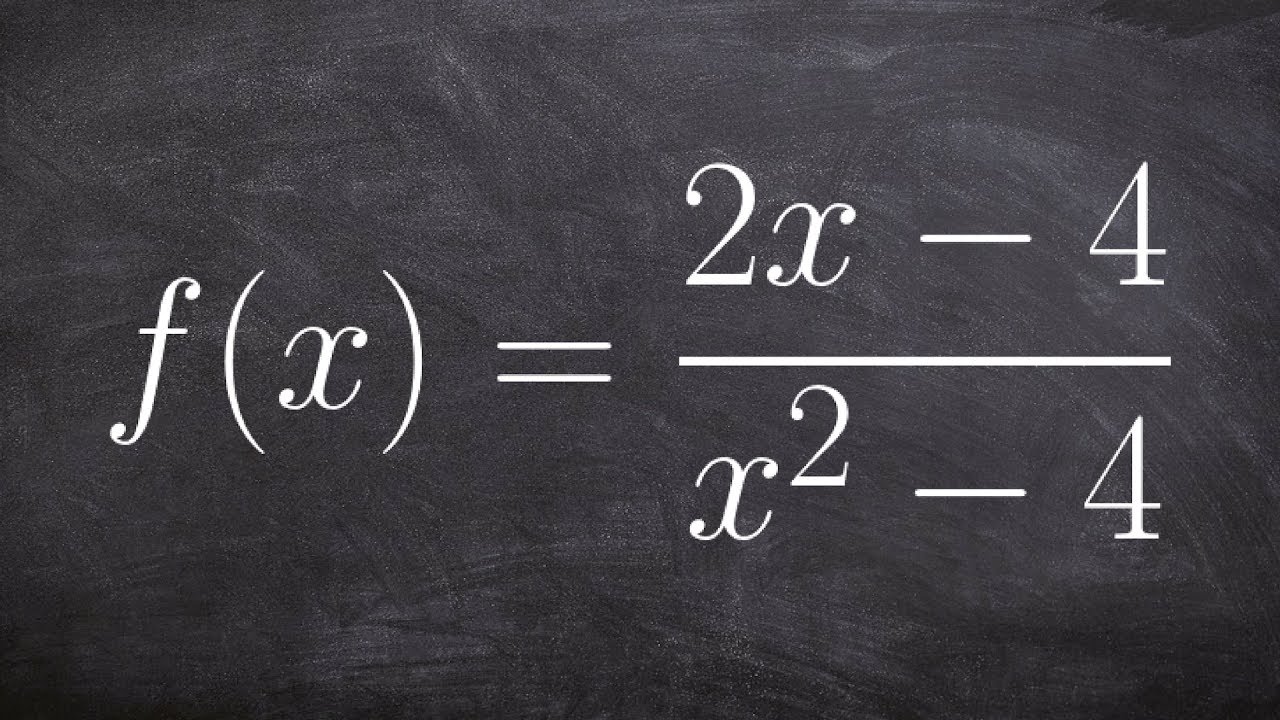 How to identify vertical and horizontal asymptotes with holes