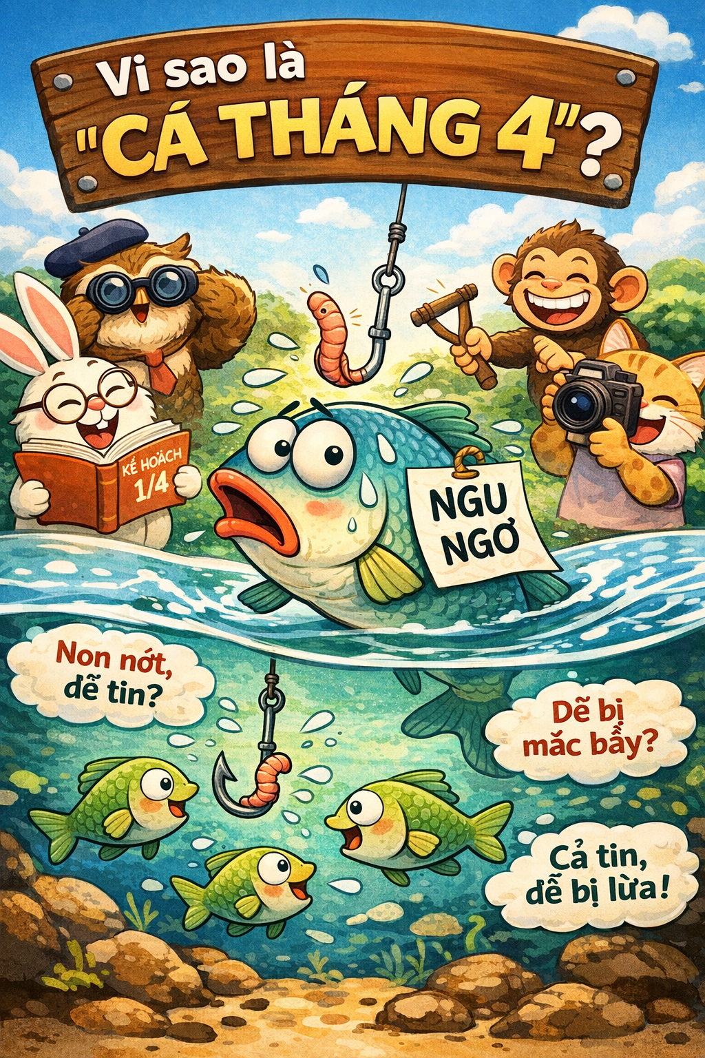 Vì sao ngày 1/4 lại gắn với con cá, không phải loài vật khác?