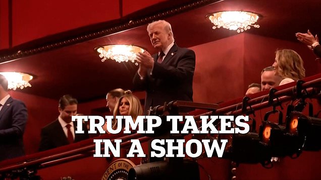 Trump 'gives 'em the old razzle dazzle' at 'Chicago' opening night