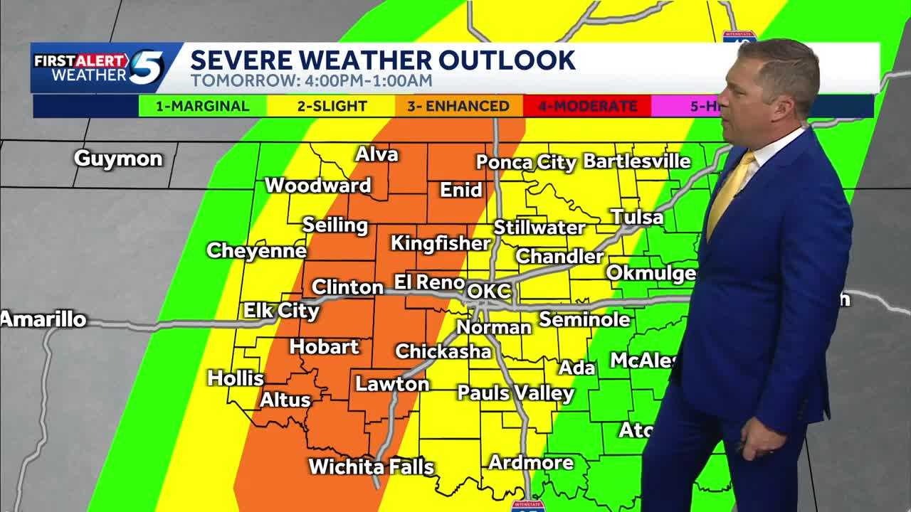 Timeline: Oklahoma sees enhanced risk for severe weather with threat of ...