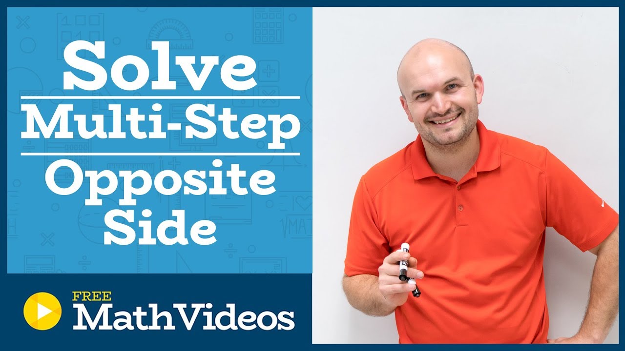 Master solving a multi-step equation with the variable on opposite sides