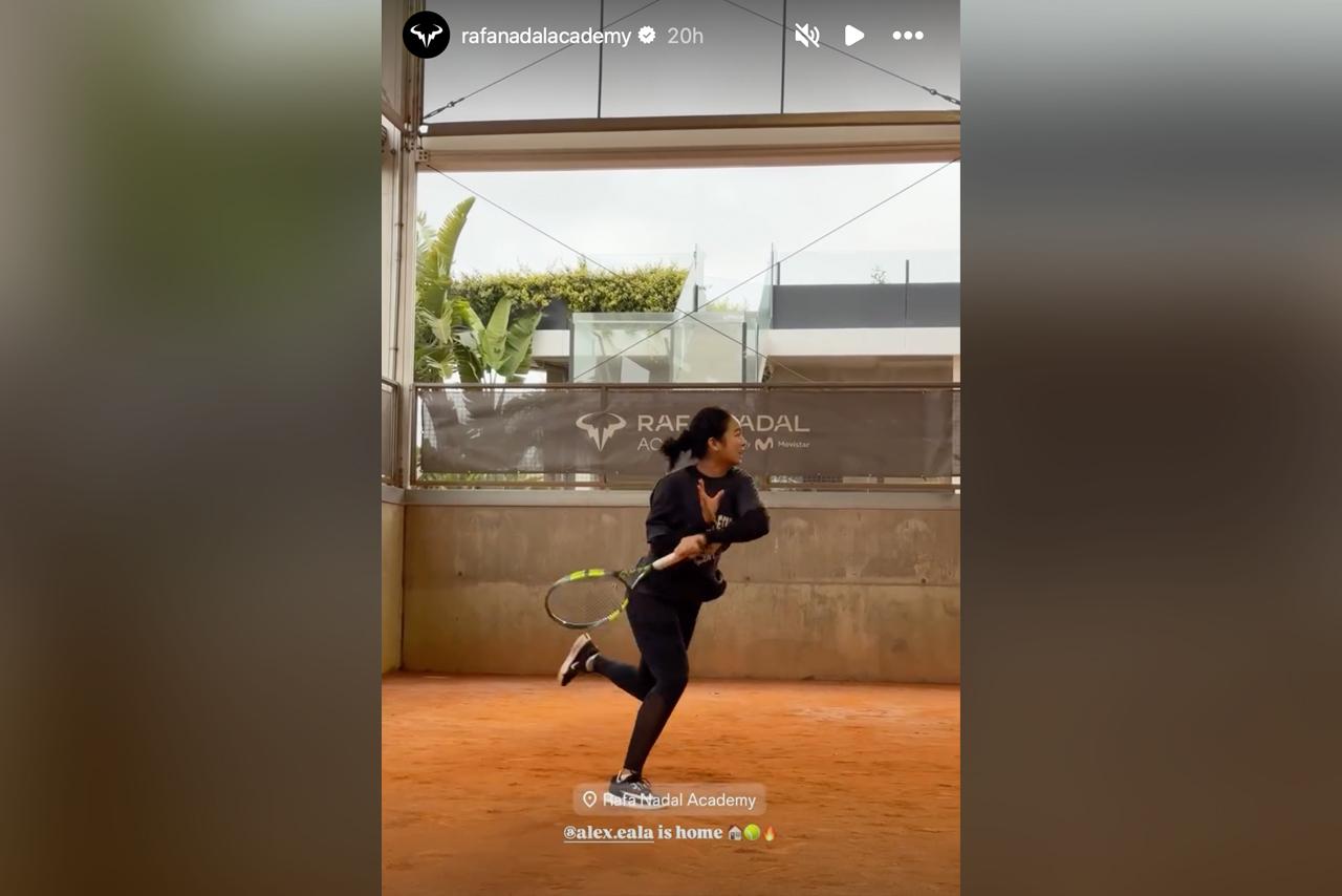 Alex Eala back at Rafa Nadal Academy ahead of clay-court swing