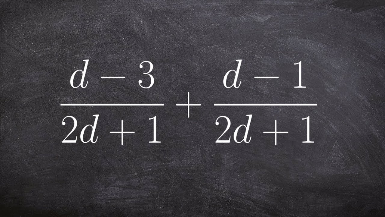 Combining rational expression with like denominators
