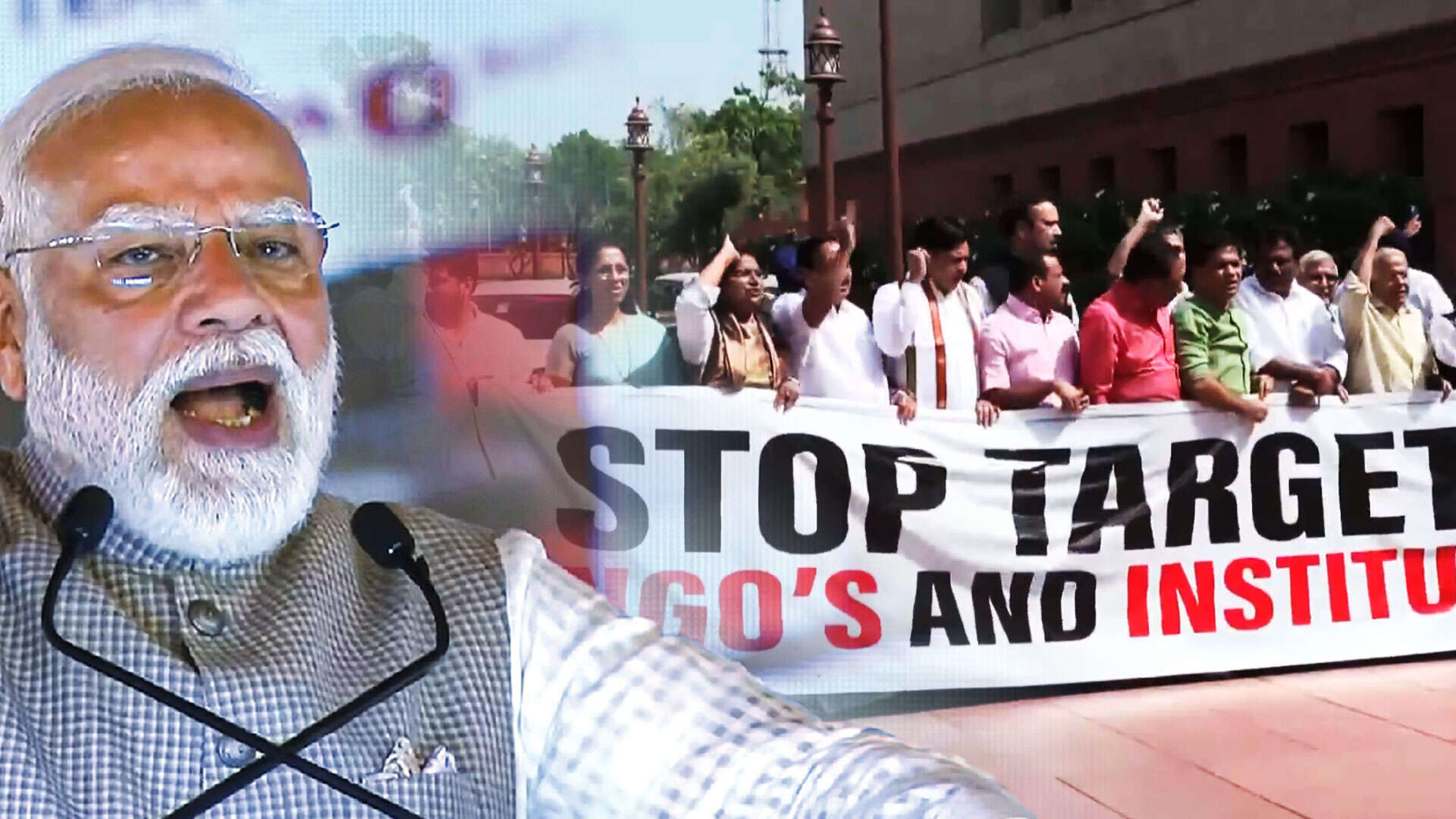 Massive Opposition Protests Forces Modi Govt To Pause Foreign ...