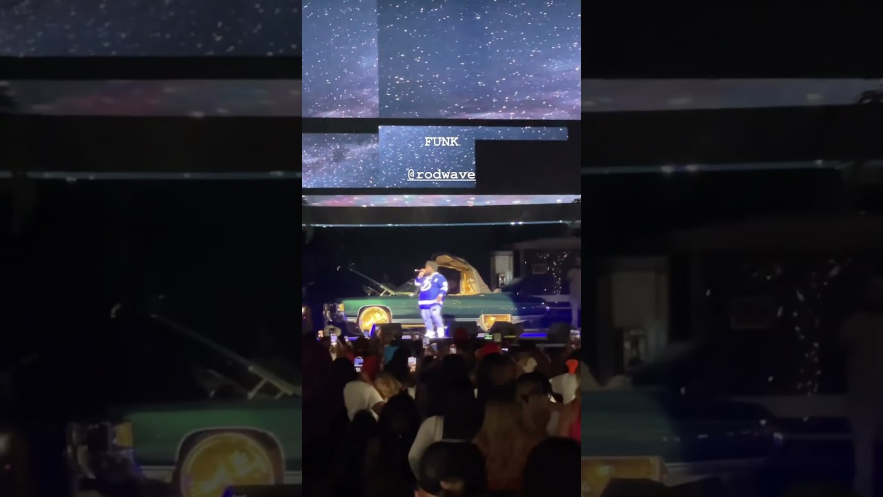 Rod Wave got his Chevy Vert on stage with him