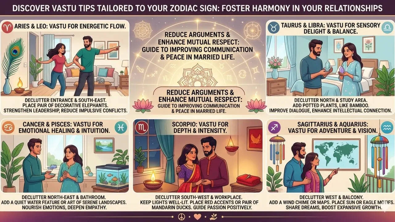 Vastu tips to improve relationships and marriage harmony