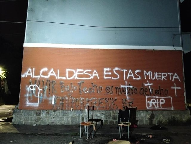 Aparecen pintadas de amenazas de muerte contra la alcaldesa del PNV en ...