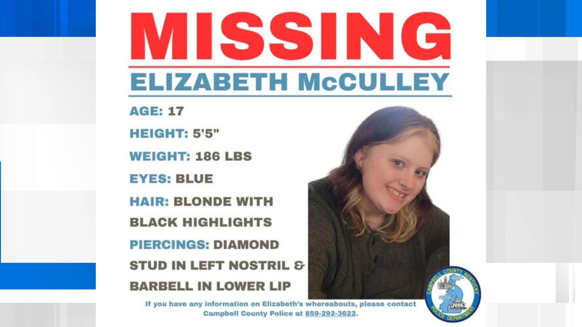 Campbell County police searching for missing teenager