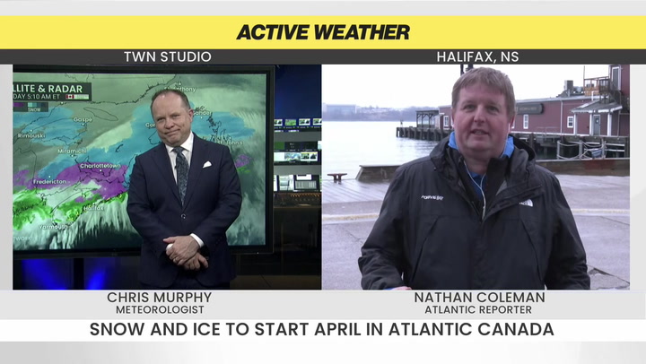 Snow and ice hit Atlantic Canada to kick off April