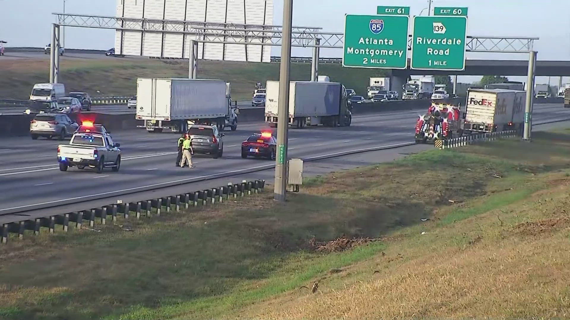 Slowdowns on I-285 westbound after deadly pedestrian crash in Clayton ...