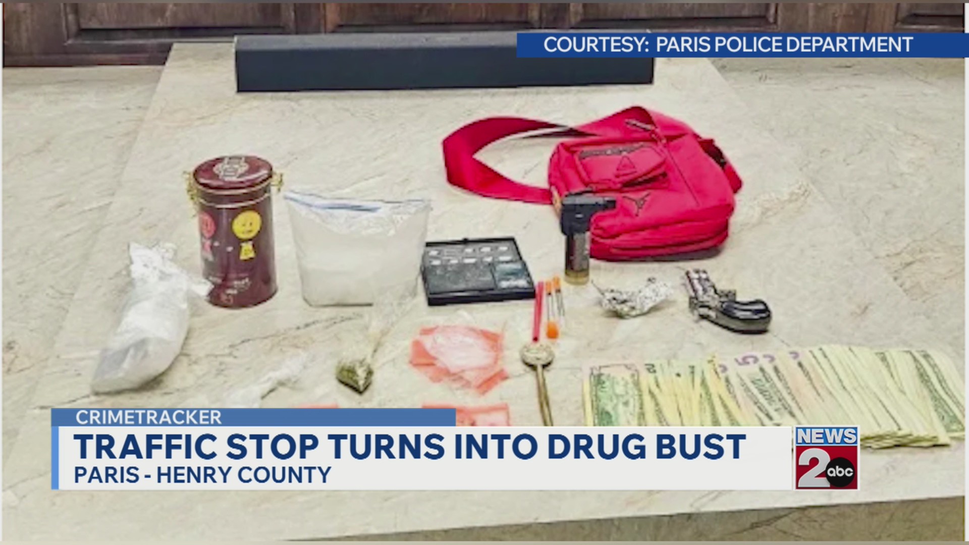 Traffic stop turns into drug bust in Paris, TN