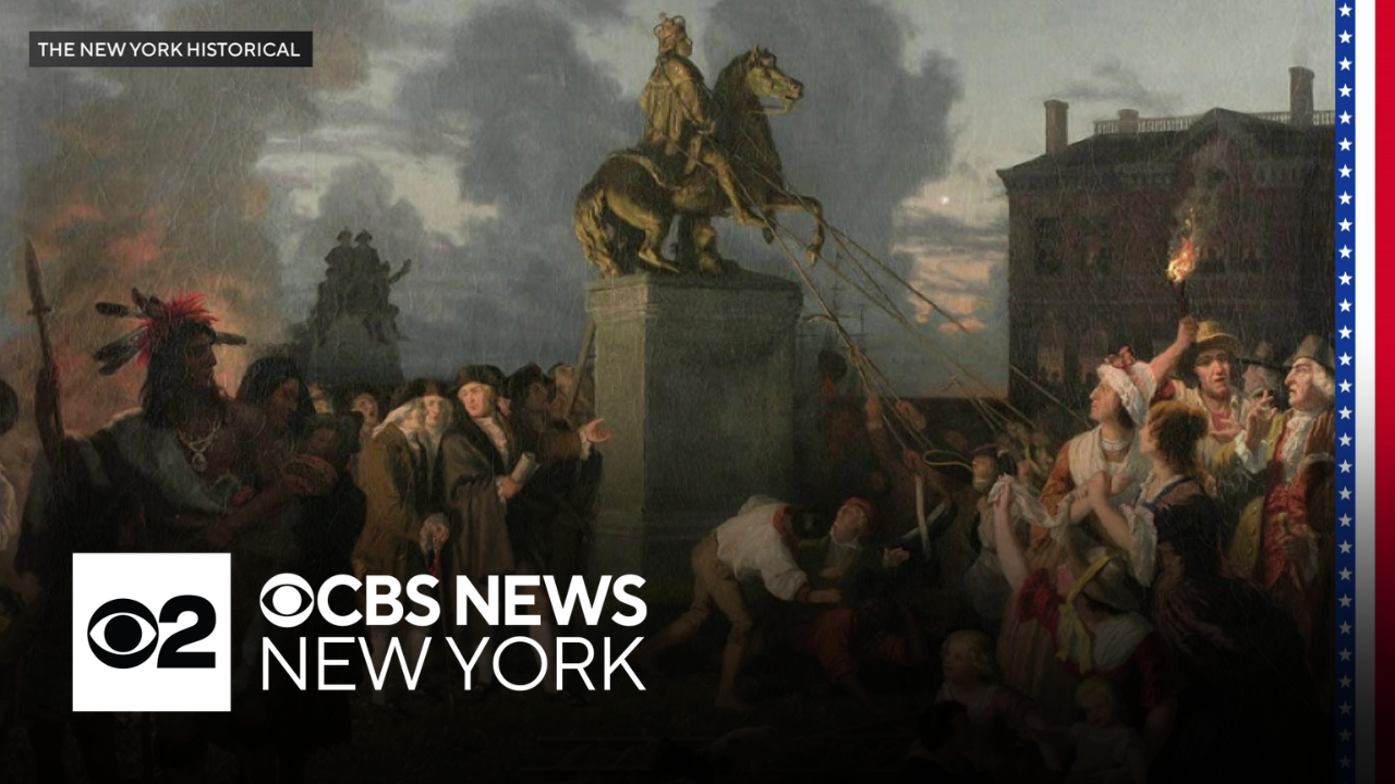 Tri-State 250: Toppling of King George's statue