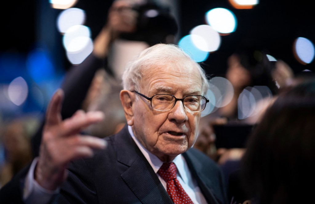 Warren Buffett at the Berkshire Hathaway annual shareholders’ meeting in Omaha, Nebraska, in 2019.